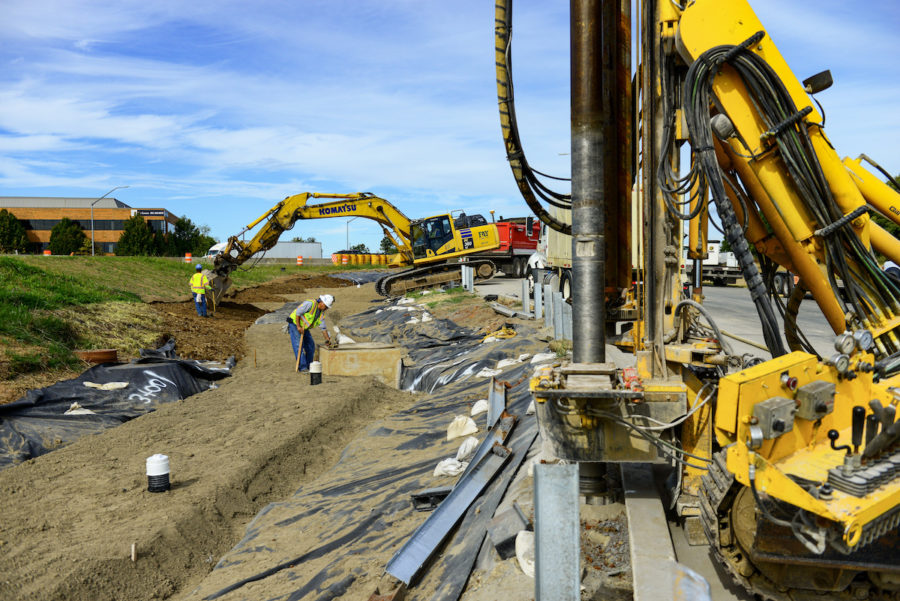 backhoe, contrustuction, beltway